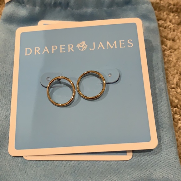 Brand New- Never worn, Draper James medium hoop earrings - Picture 2 of 2
